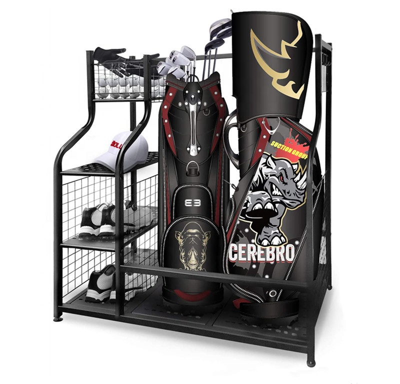 Hot 2024 Golf Iron Equipment Bag Rack Organizer Storage For Garage