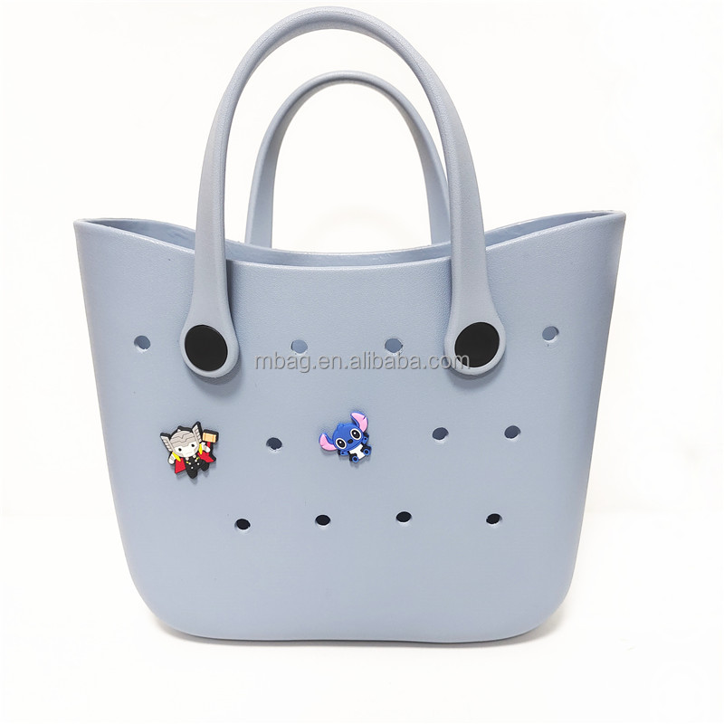 Unique Creative Free Collage Handbag Tote Eva Shoulder Bag Bag Silicone Comic Women Bag 