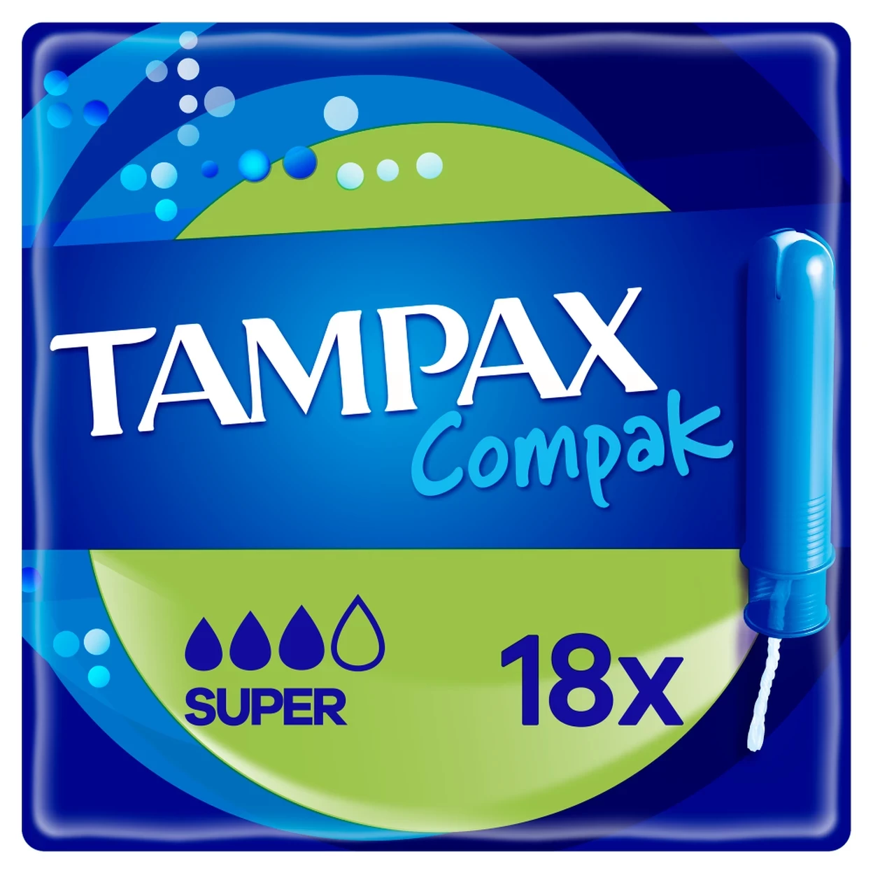 Tampax Compak Super Tampons With Applicator 18Pads