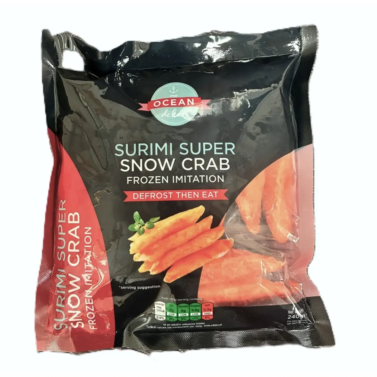 OCEAN DELUXE Imitation Surimi Super Snow Crab 240g net