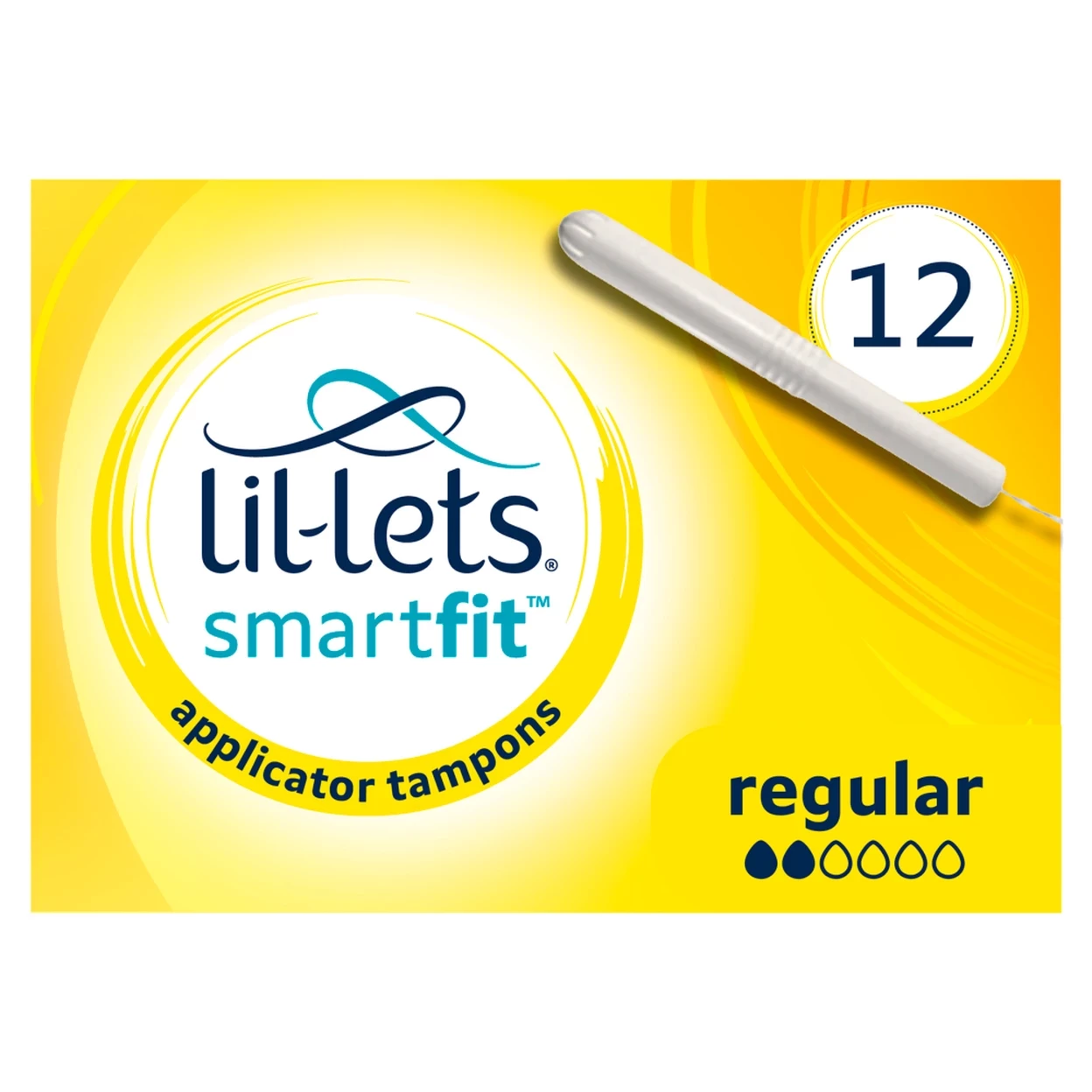 Lil-Lets SmartFit Cardboard Applicator Tampons Regular 12Pack
