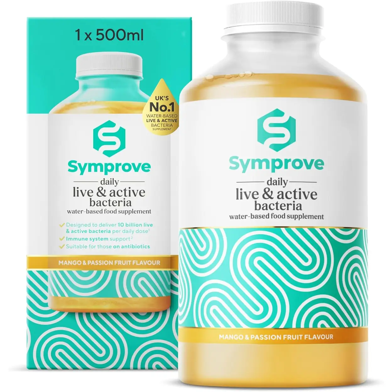 Symprove Mango & Passion Fruit Daily Wellness Support Liquid - 500ml