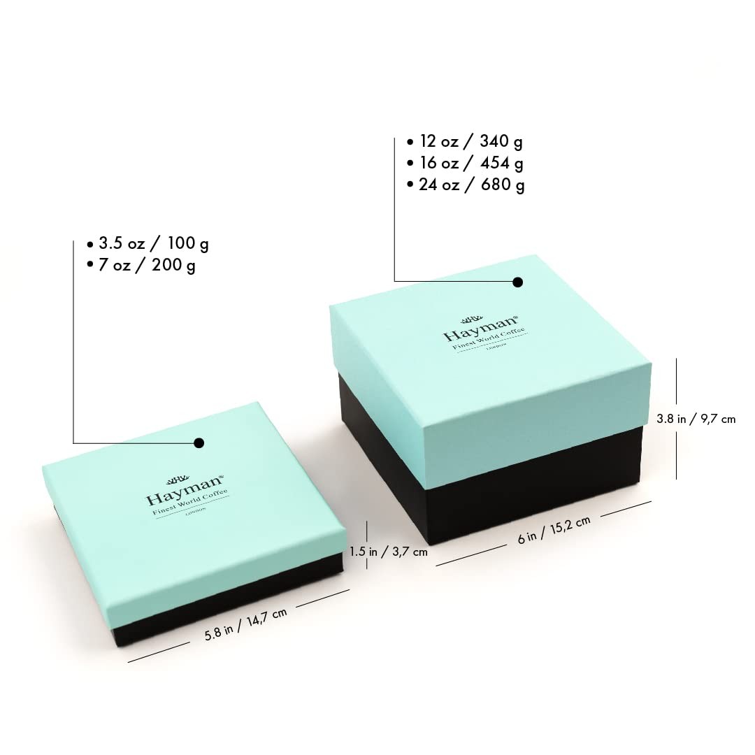 Hayman, 100% Panama Geisha Coffee, Ground, Medium Roast, 7oz | Fresh Roasted Panamanian Gesha Coffee