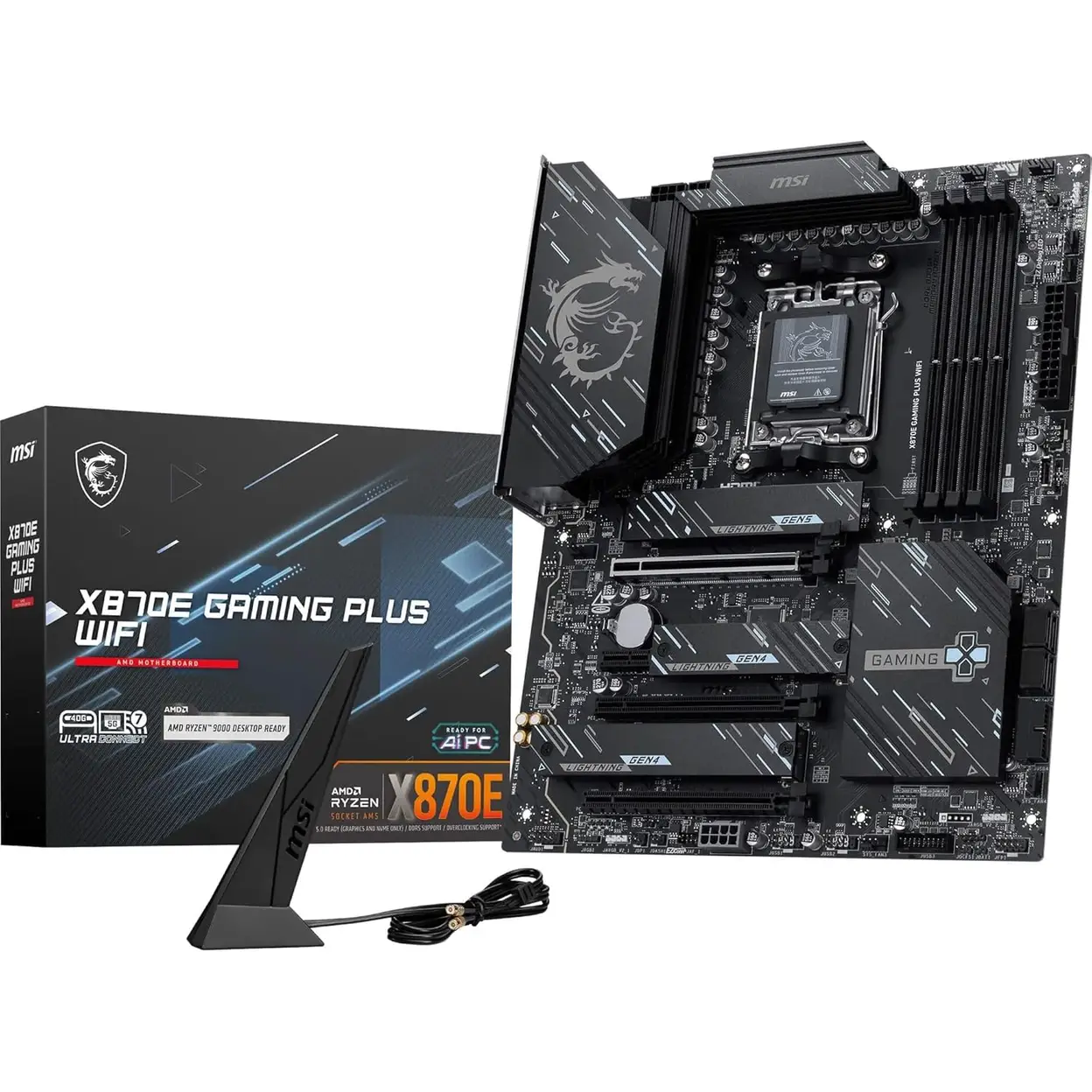 MSI X870E Gaming Plus WiFi Motherboard AMD X870E Socket AM5 ATX
