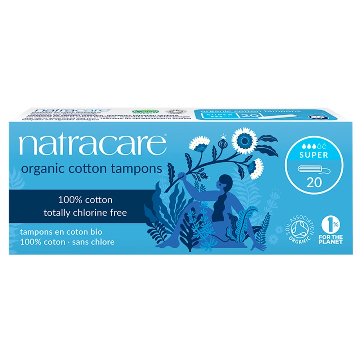 Natracare Organic Cotton Tampons Super 20 Tampons