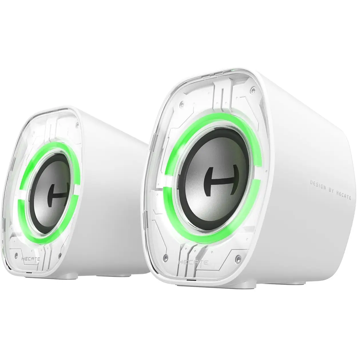 Edifier G1000 II Desktop Computer Speakers for Gaming, 2.5" Full-Range Driver & Enhanced Bass, Bluetooth 5.4 USB-C AUX, 9 Dynamic RGB Lighting Modes for PC -white