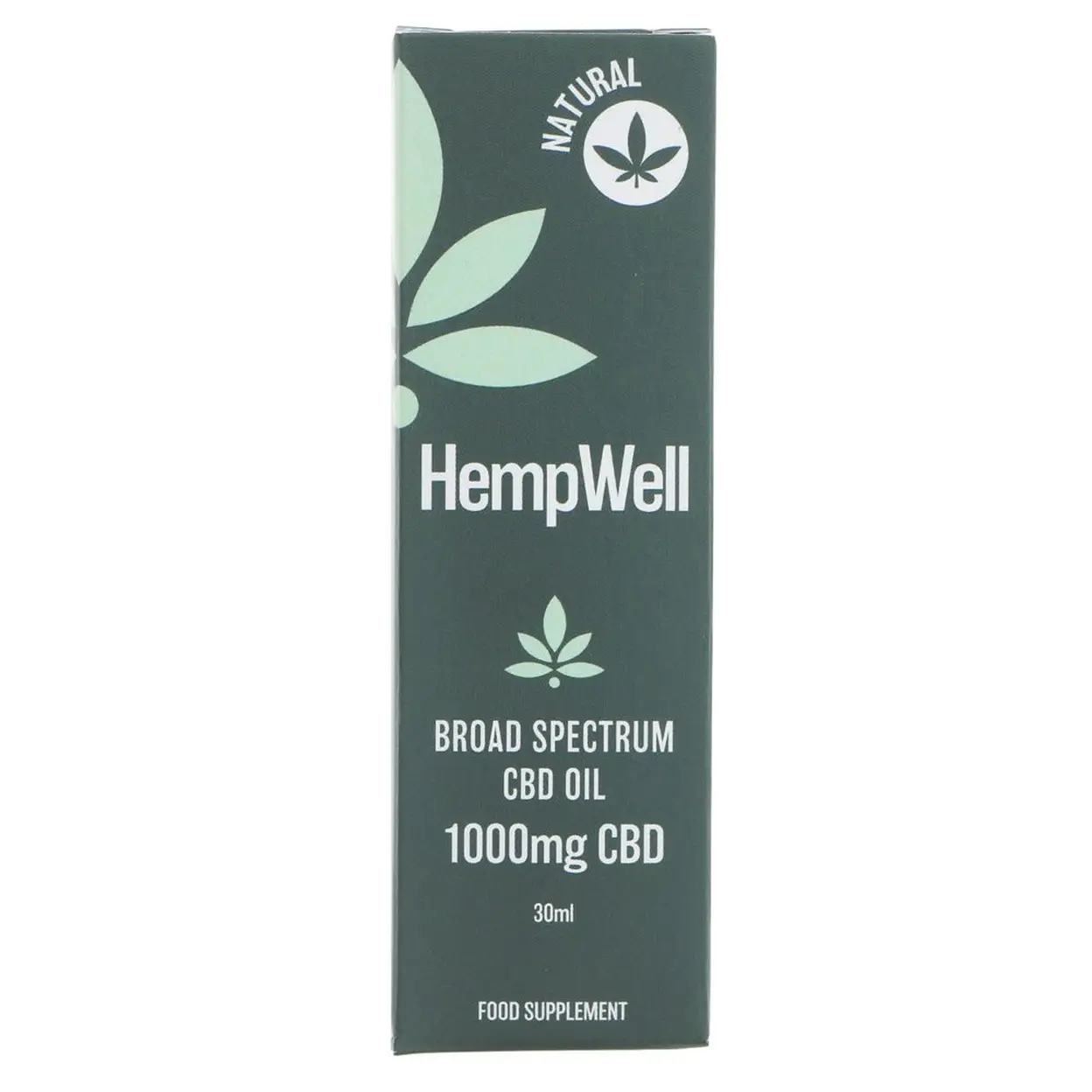 HempWell Broad Spectrum CBD Stress Support Oil 1000mg Natural - 30ml 5 sold